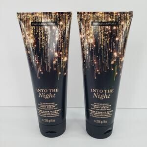 2 INTO THE NIGHT Body Cream Ultimate Hydration Lotion 8 oz Bath and Body Works